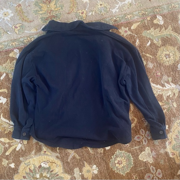 Pacsun Navy Oversized Button Down - Picture 2 of 4